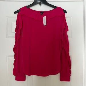 Anna Taylor long selved blouse hot pink